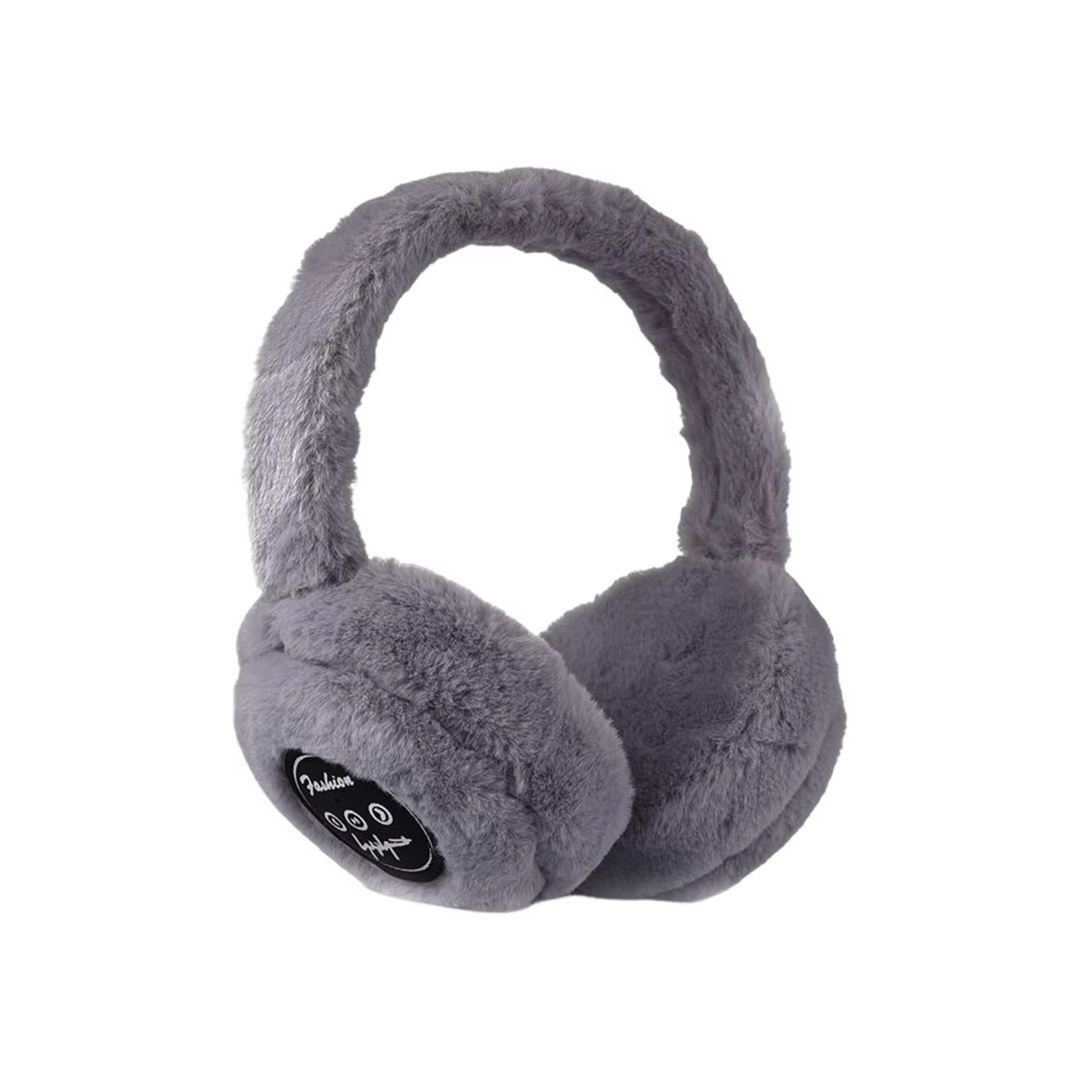 Wireless Plush Earmuff Headphones with Bluetooth 5.2