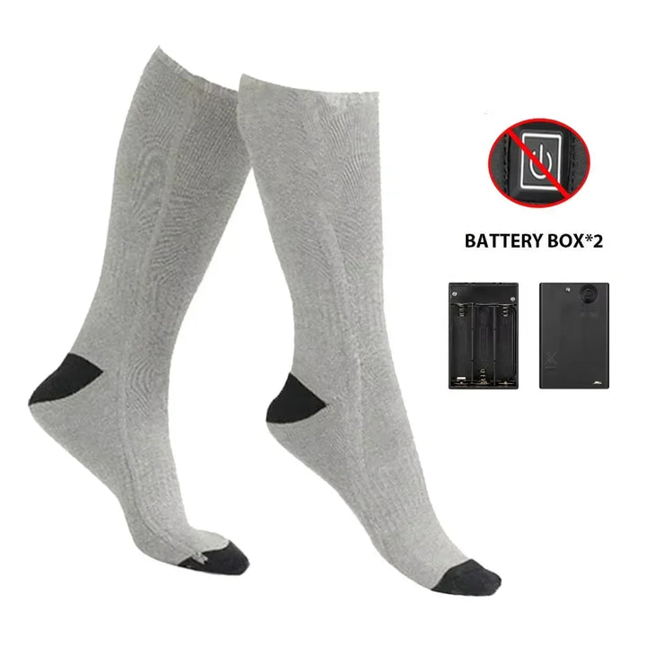 Plushley™ Battery Heated Socks with Toe and Sole Warmth up to 55°C