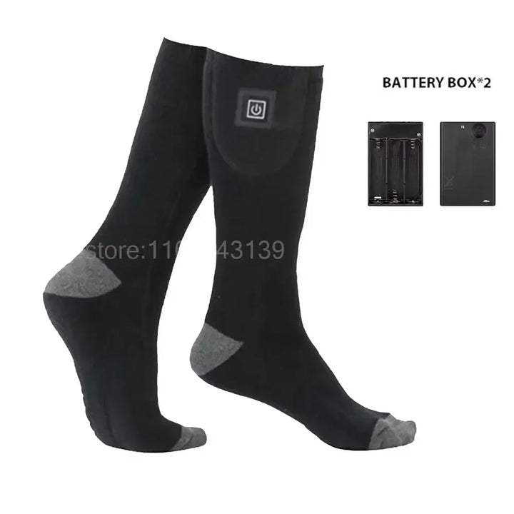 Plushley™ Battery Heated Socks with Toe and Sole Warmth up to 55°C