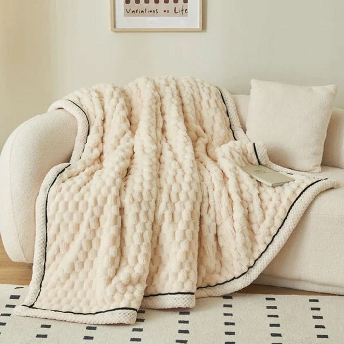 Plushley™ Sherpa Fleece Throw Blanket with Cloud-Soft Textured Finish