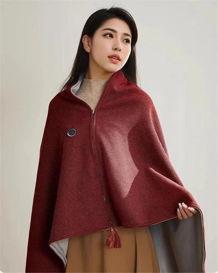 Plushley™ USB Heated Scarf Wrap with 3 Heat Settings