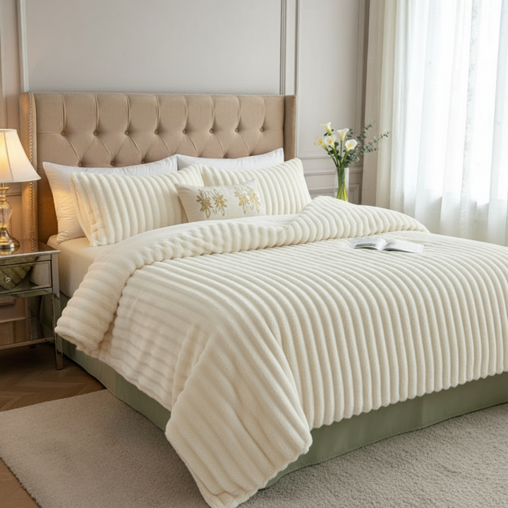 Plush Velour Throw Blanket That Feels Softer Than Fleece