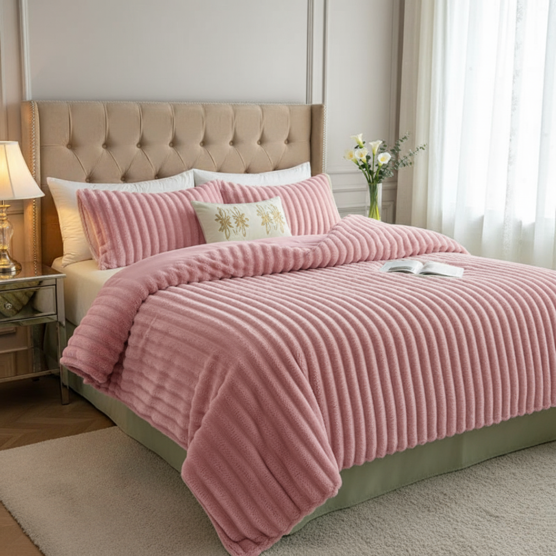 Plush Velour Throw Blanket That Feels Softer Than Fleece
