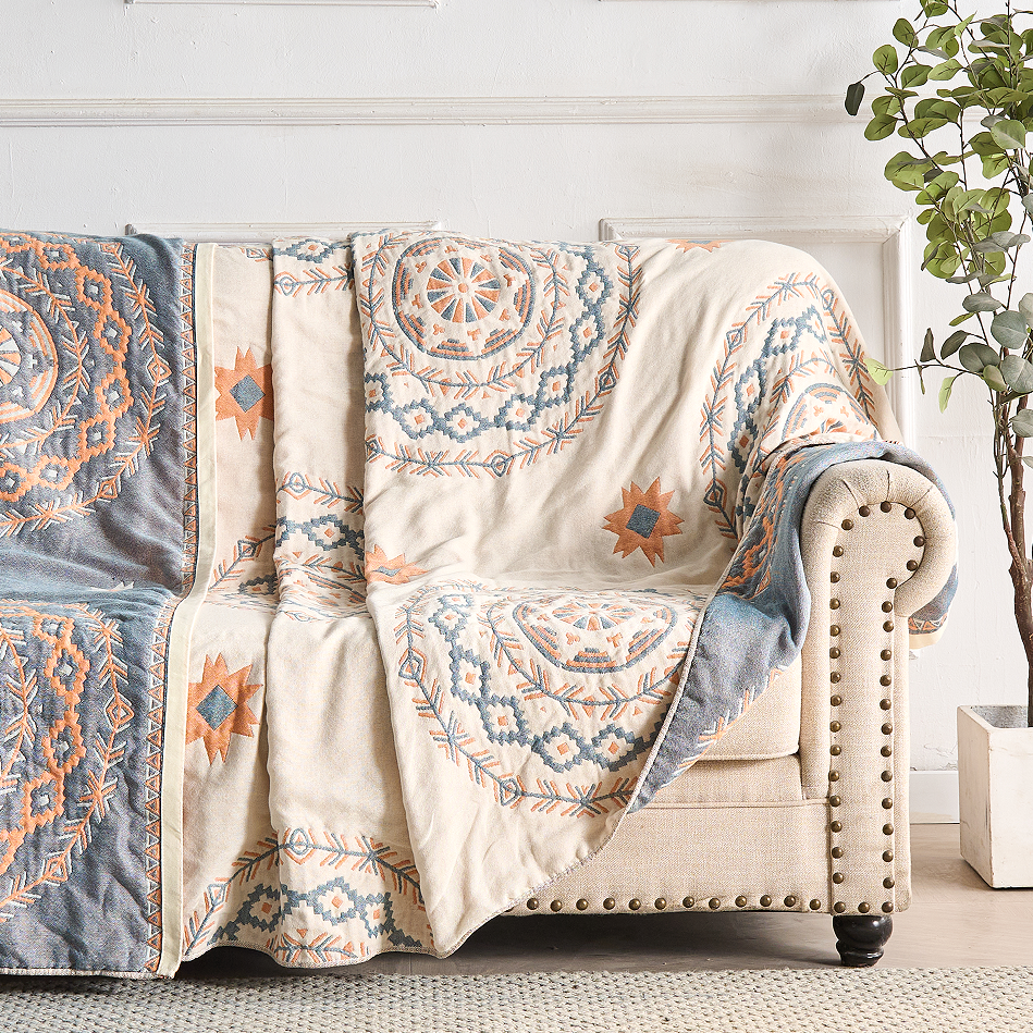 Cotton Mandala Throw Blanket for Home Decor