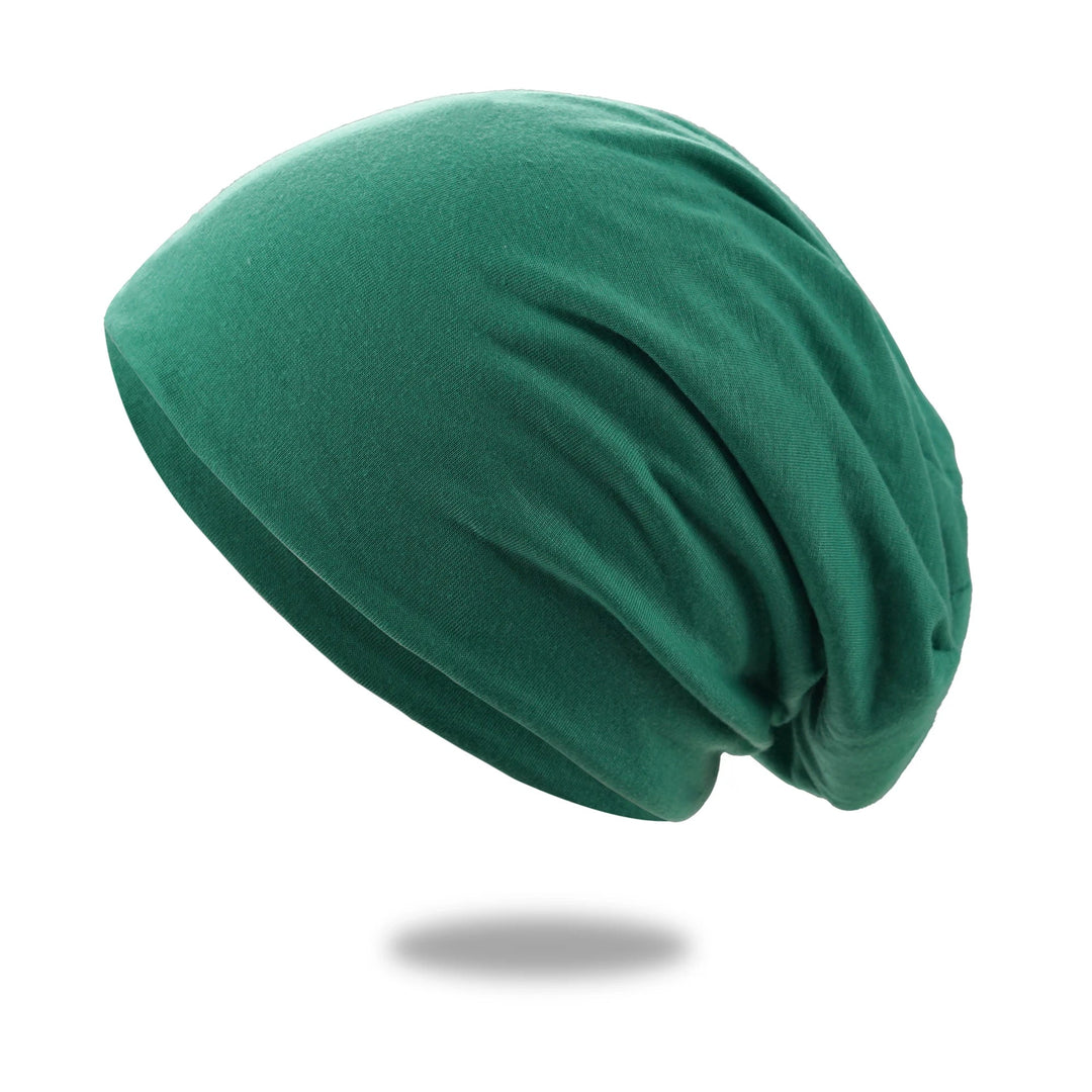 Slouchy Beanie Hat with Breathable Stretch Knit