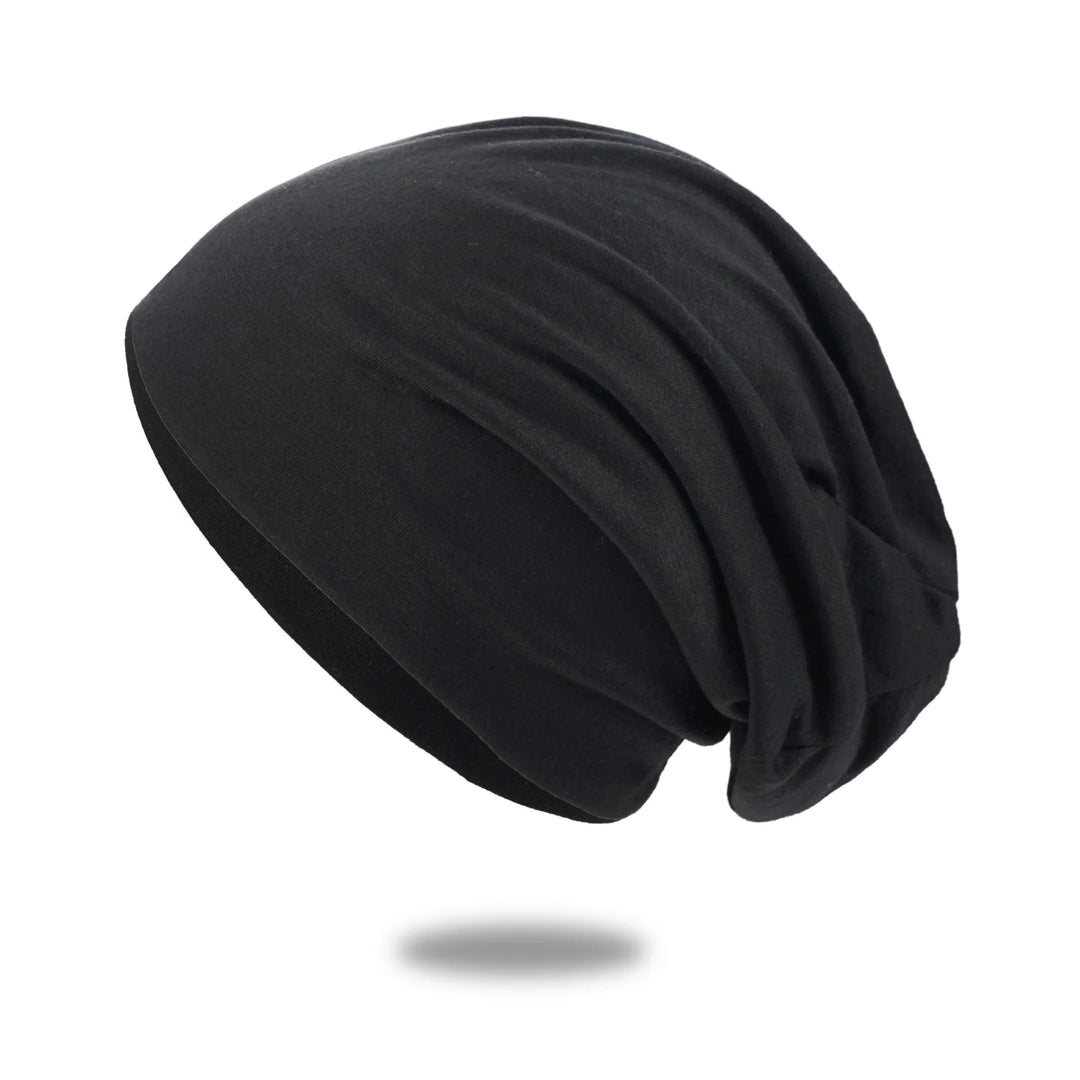 Slouchy Beanie Hat with Breathable Stretch Knit