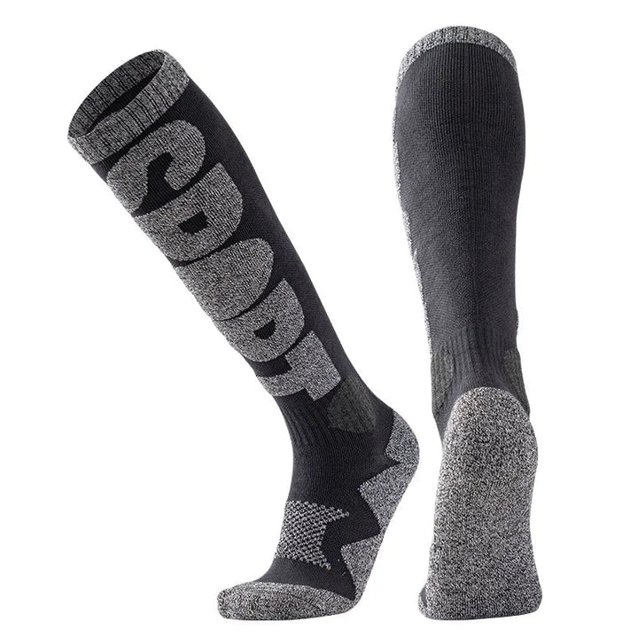 Merino Wool Blend Ski Socks with Cushioned Warmth