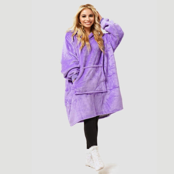Sherpa Blanket Hoodie – Oversized Cozy Warmth, One Size