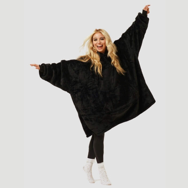 Sherpa Blanket Hoodie – Oversized Cozy Warmth, One Size