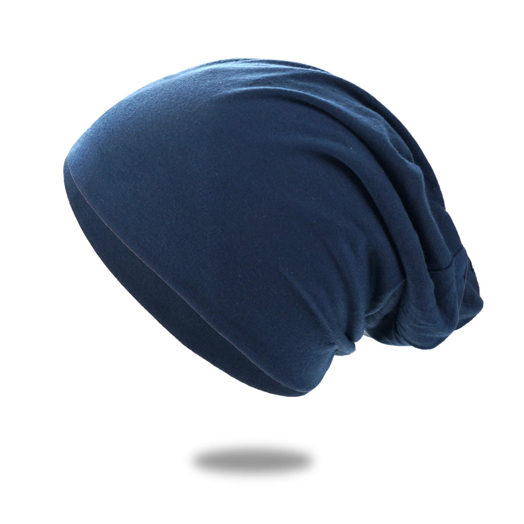 Slouchy Beanie Hat with Breathable Stretch Knit