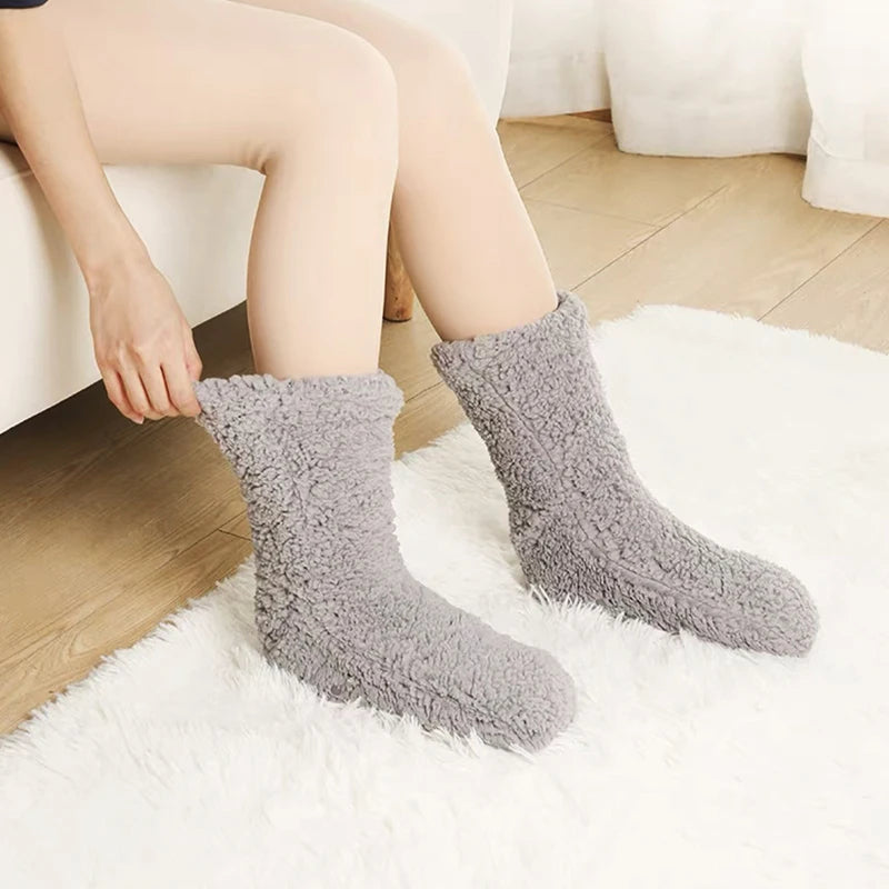 Thick Plush Fleece Socks for Cozy Nights at Home