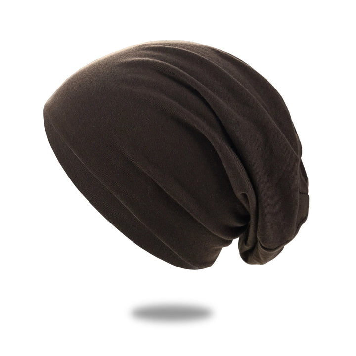 Slouchy Beanie Hat with Breathable Stretch Knit