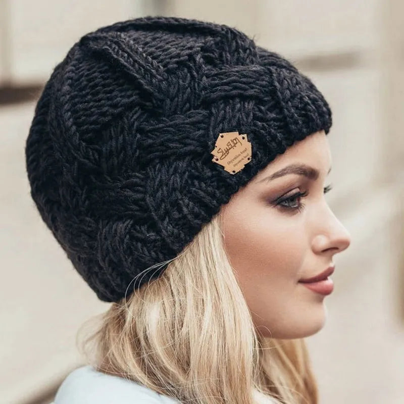 Soft Knitted Wool Blend Beanie for Everyday Warmth