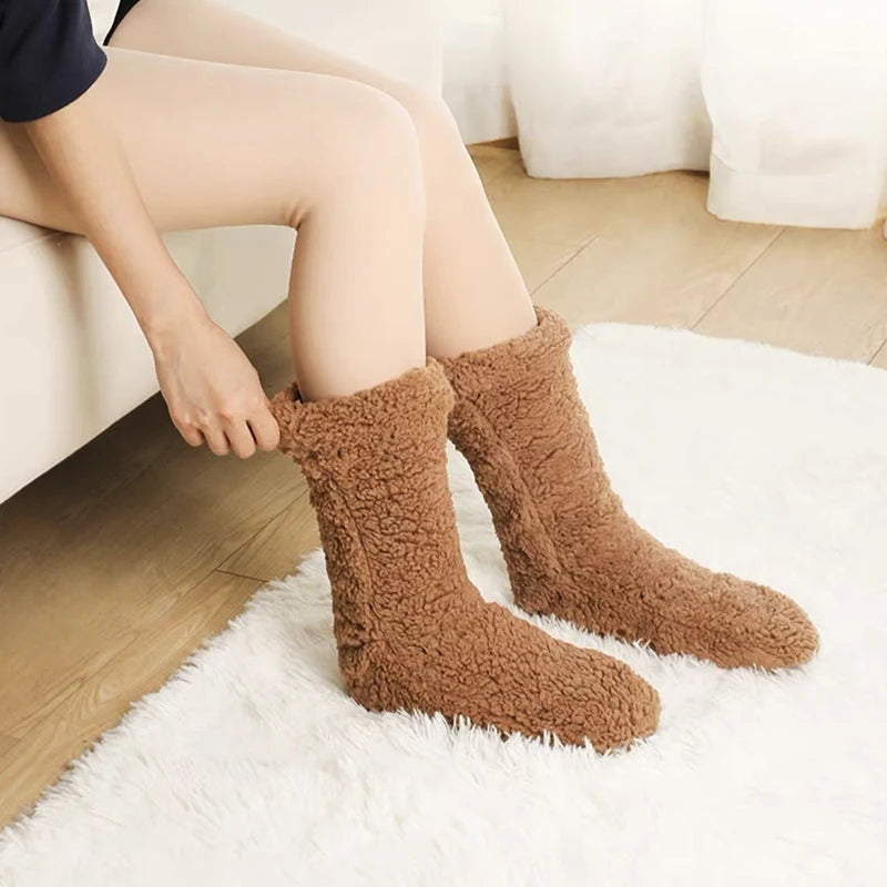 Thick Plush Fleece Socks for Cozy Nights at Home