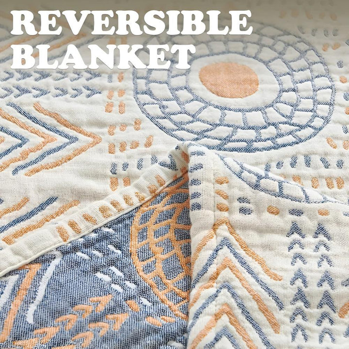 Elegant Reversible Blanket Versatile Sofa &amp; Bedroom Accent