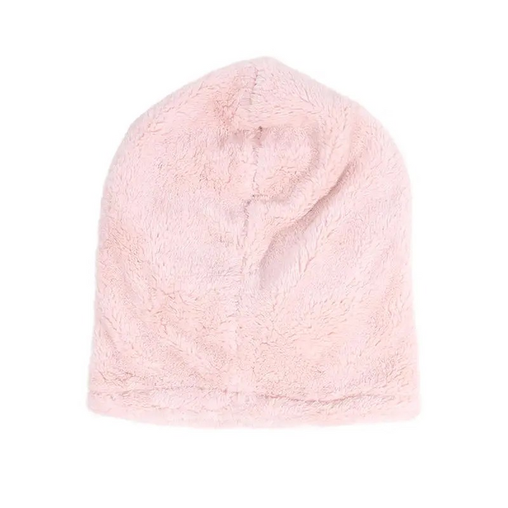Fleece Balaclava Hood with Drawstrings and Long Neck Cover