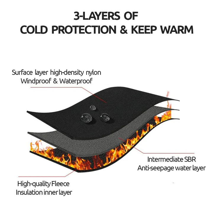 Unisex Insulated Winter Gloves for Biking, Skiing and Running