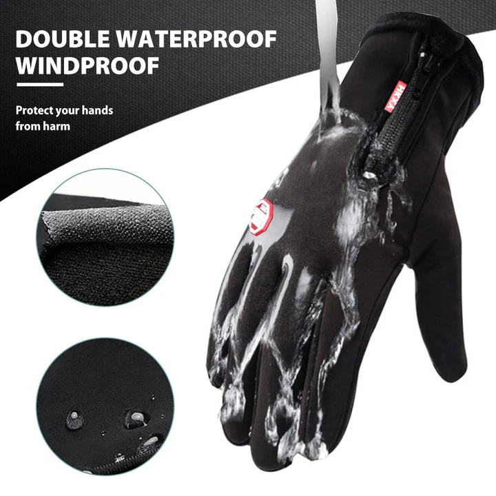 Unisex Insulated Winter Gloves for Biking, Skiing and Running