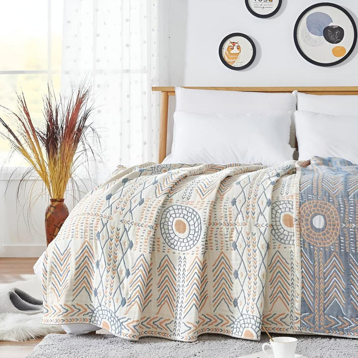 Elegant Reversible Blanket Versatile Sofa &amp; Bedroom Accent