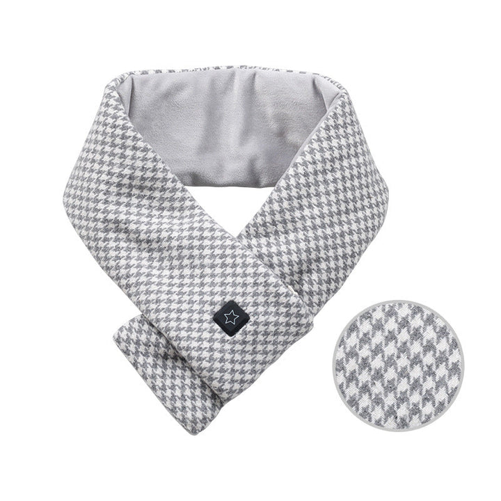 Plushley™ Cotton Heated Scarf with 3 Heat Levels and 7-Hour Battery