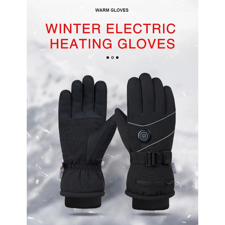 Plushley™ Heated Touchscreen Gloves with Fleece Lining and 3 Heat Levels