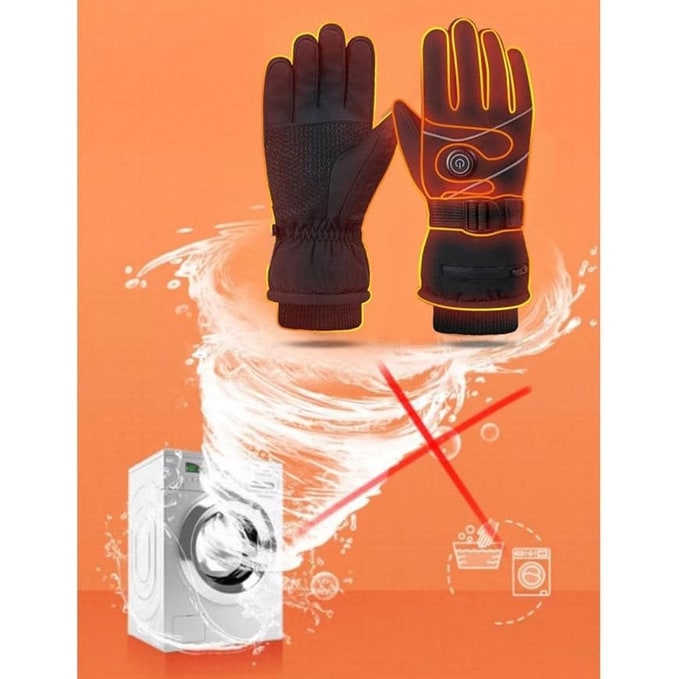 Plushley™ Heated Touchscreen Gloves with Fleece Lining and 3 Heat Levels