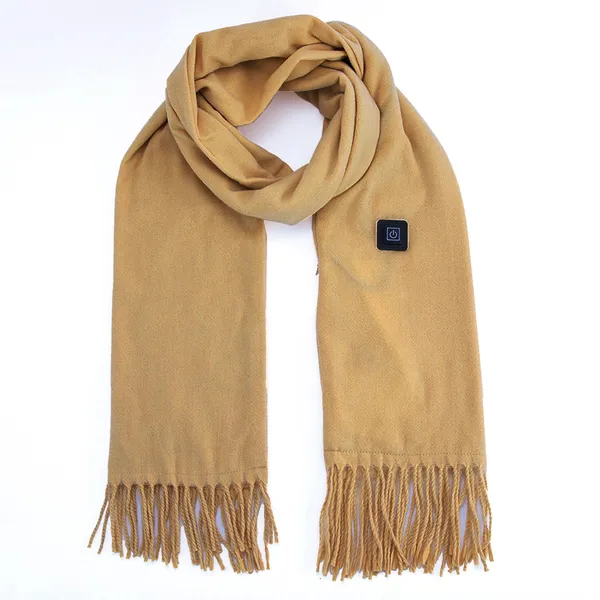 Plushley™ Heated Fleece Neck Scarf with LED Heat Indicator