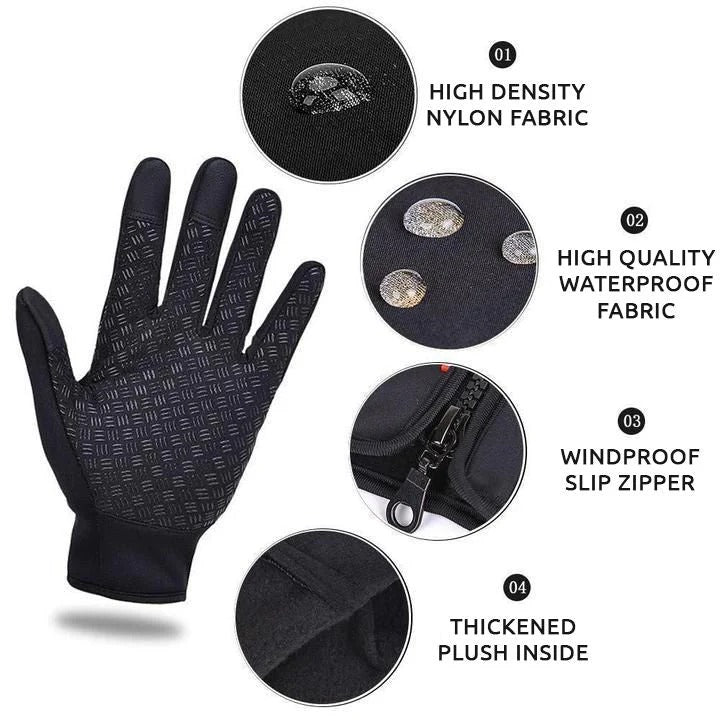 Plushley™ Unisex Heated Thermal Gloves with Non-Slip Palm Grip