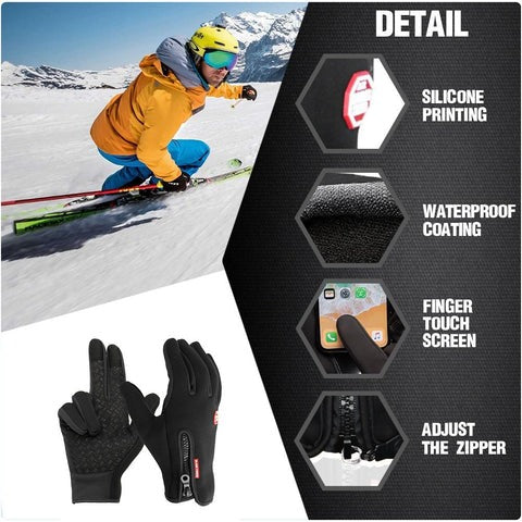 Plushley™ Unisex Heated Thermal Gloves with Non-Slip Palm Grip