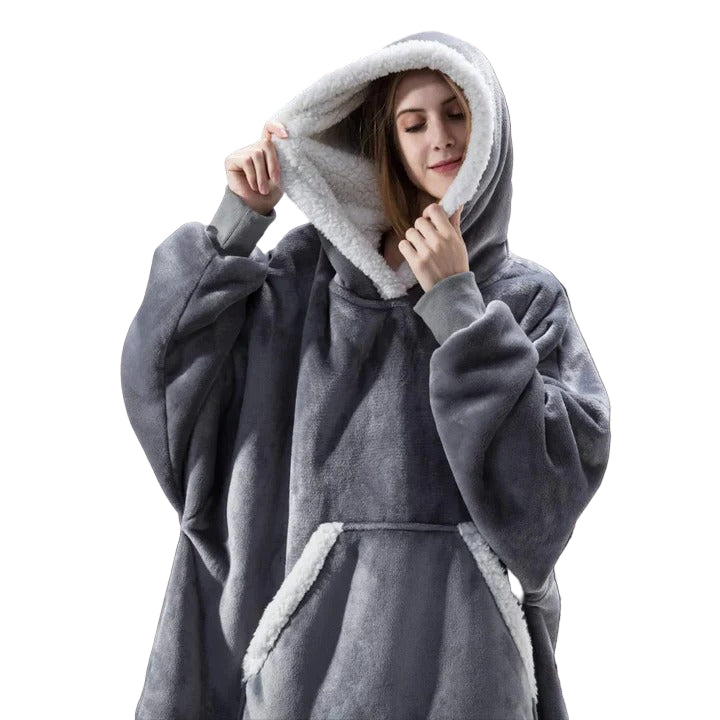 Giant Wearable Blanket Hoodie Oversized and Warm