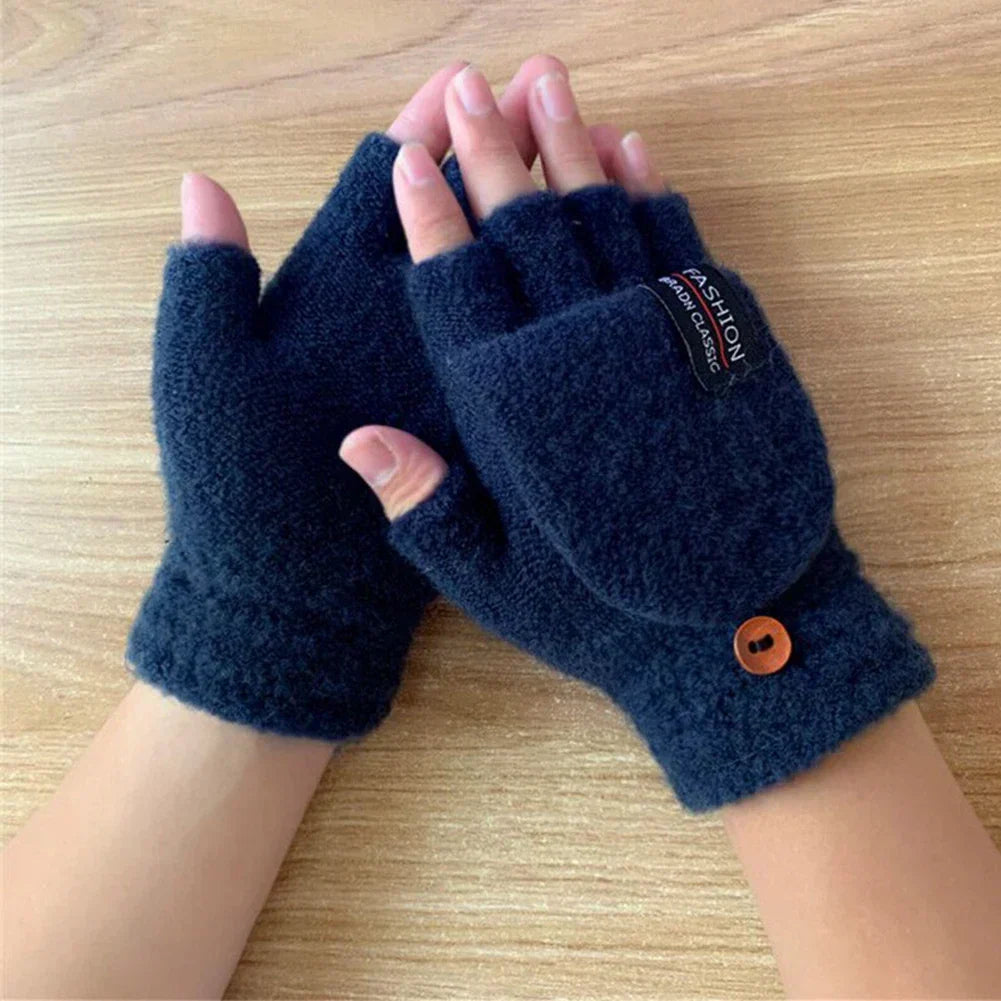 Plushley™ USB Rechargeable Heated Knit Gloves with 3 Heat Settings