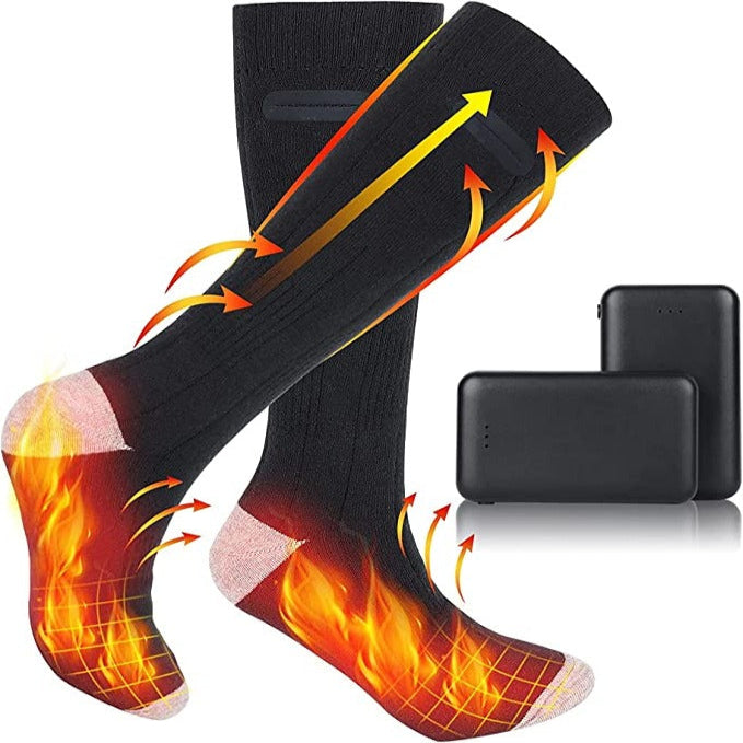 Plushley™ Rechargeable Heated Socks with 3 Heat Settings up to 120°F