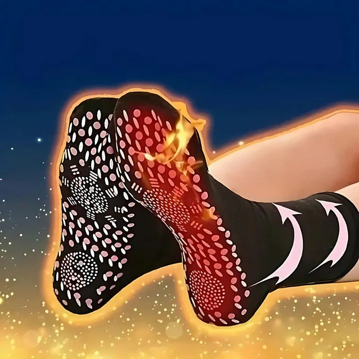 Thermal Socks Five-Pair Pack with Tourmaline Blend