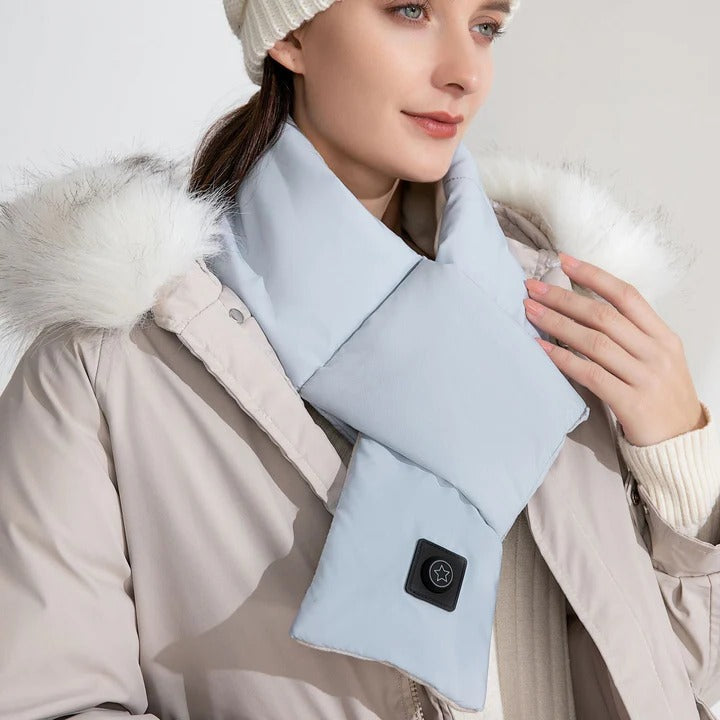 Plushley™ Heated Cotton Neck Warmer with Graphene Heating