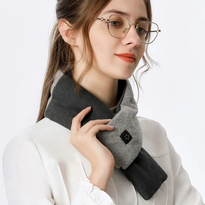 Plushley™ Heated Cotton Neck Warmer with Graphene Heating