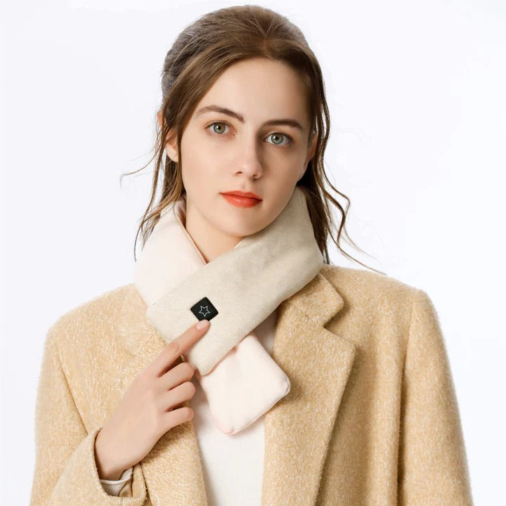 Plushley™ Heated Cotton Neck Warmer with Graphene Heating