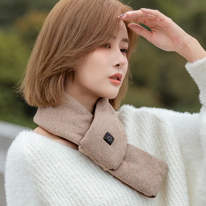 Plushley™ Heated Cotton Neck Warmer with Graphene Heating