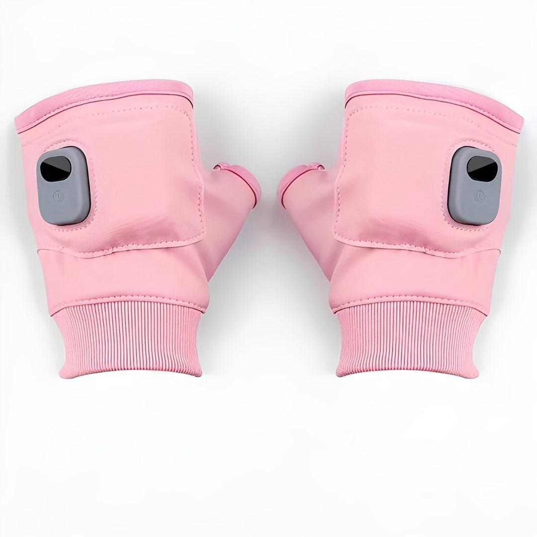 Plushley™ Fingerless Heated Gloves, USB-C Rechargeable, 3 Settings