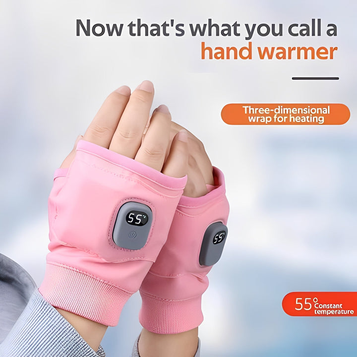 Plushley™ Fingerless Heated Gloves, USB-C Rechargeable, 3 Settings