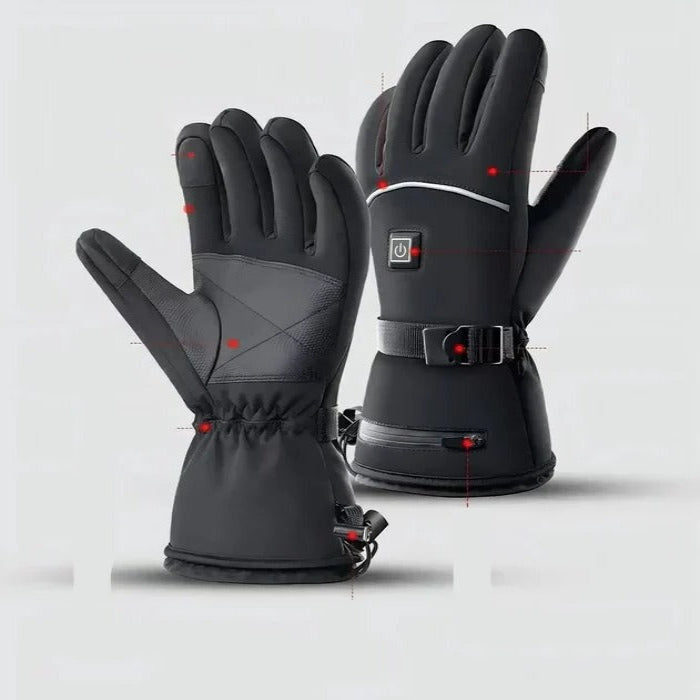 Plushley™ Heated Motorcycle Gloves with Touchscreen Fingertips