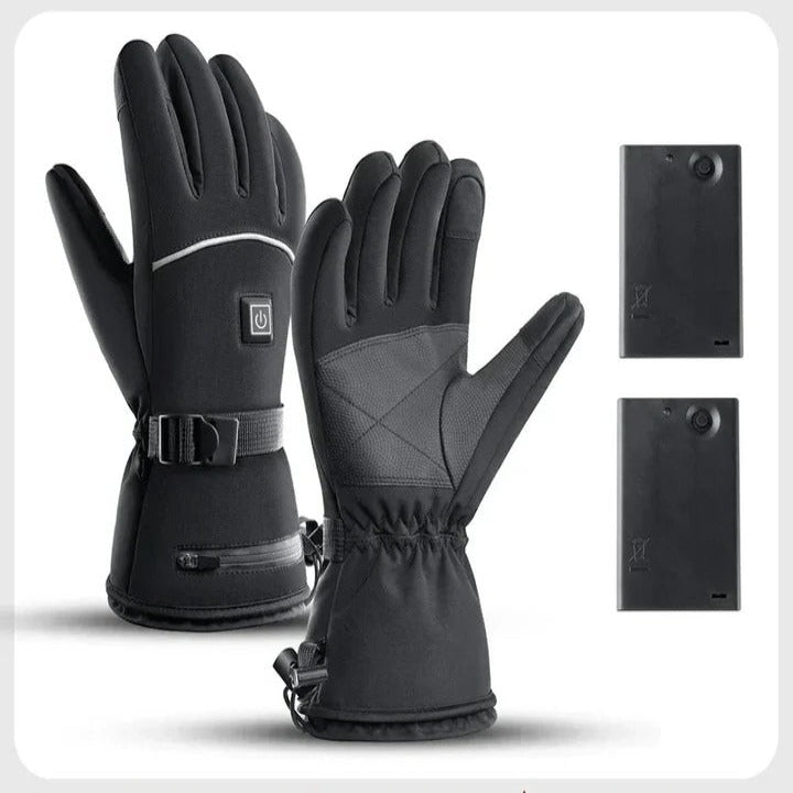 Plushley™ Heated Motorcycle Gloves with Touchscreen Fingertips