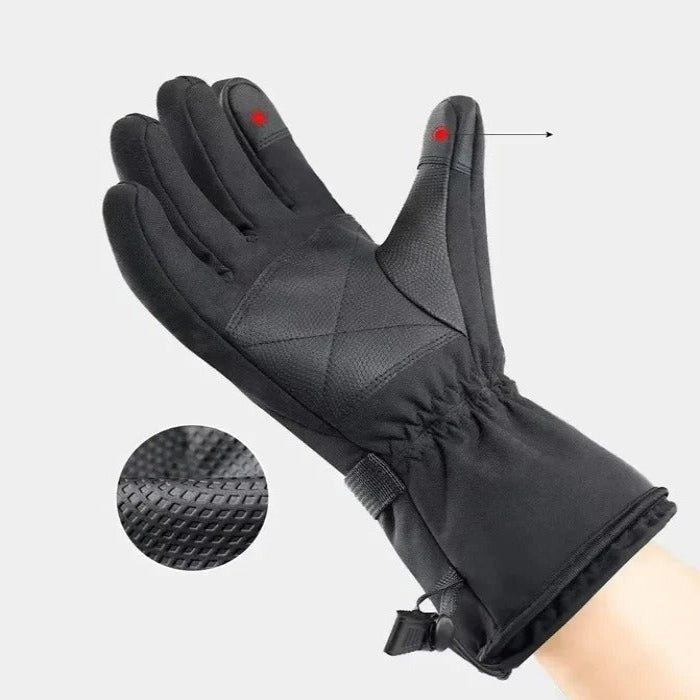 Plushley™ Heated Motorcycle Gloves with Touchscreen Fingertips