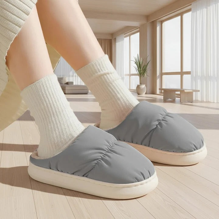 Plushley™ USB Heated Slippers with Non-Slip Sole, Plush Lined
