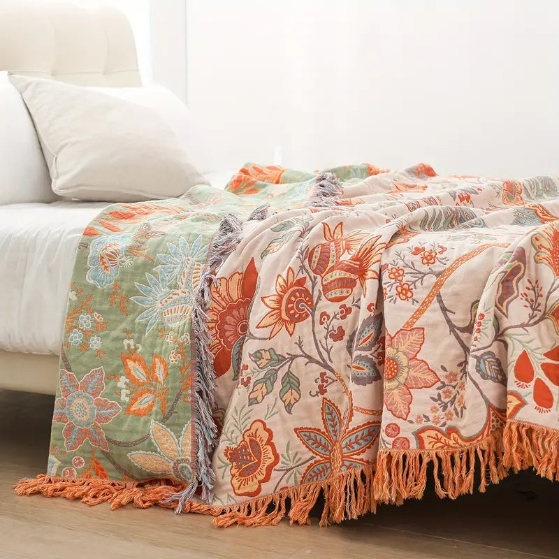 Cozy Throw Blanket Gentle, Non‑Irritating Weave for All‑Season Use