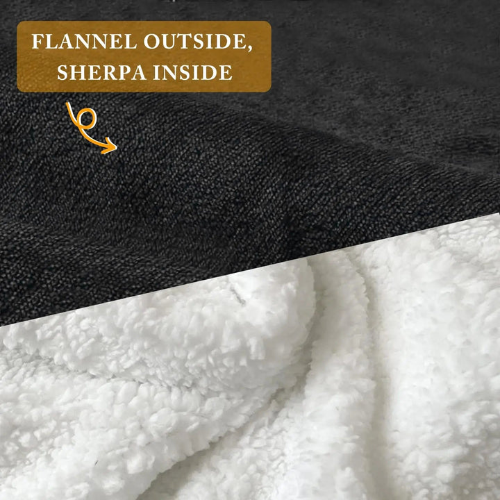 Giant Oversized Hoodie Blanket in Thick Brushed Fleece