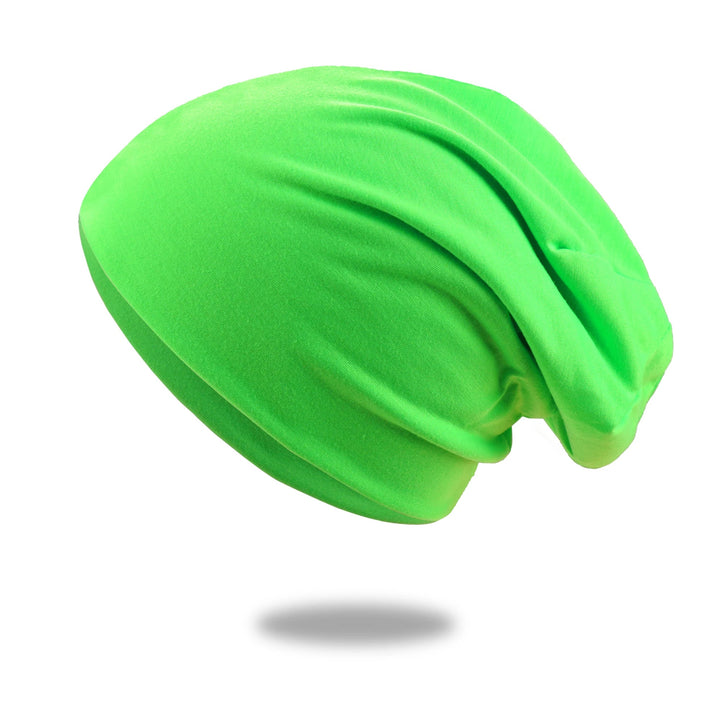 Slouchy Beanie Hat with Breathable Stretch Knit