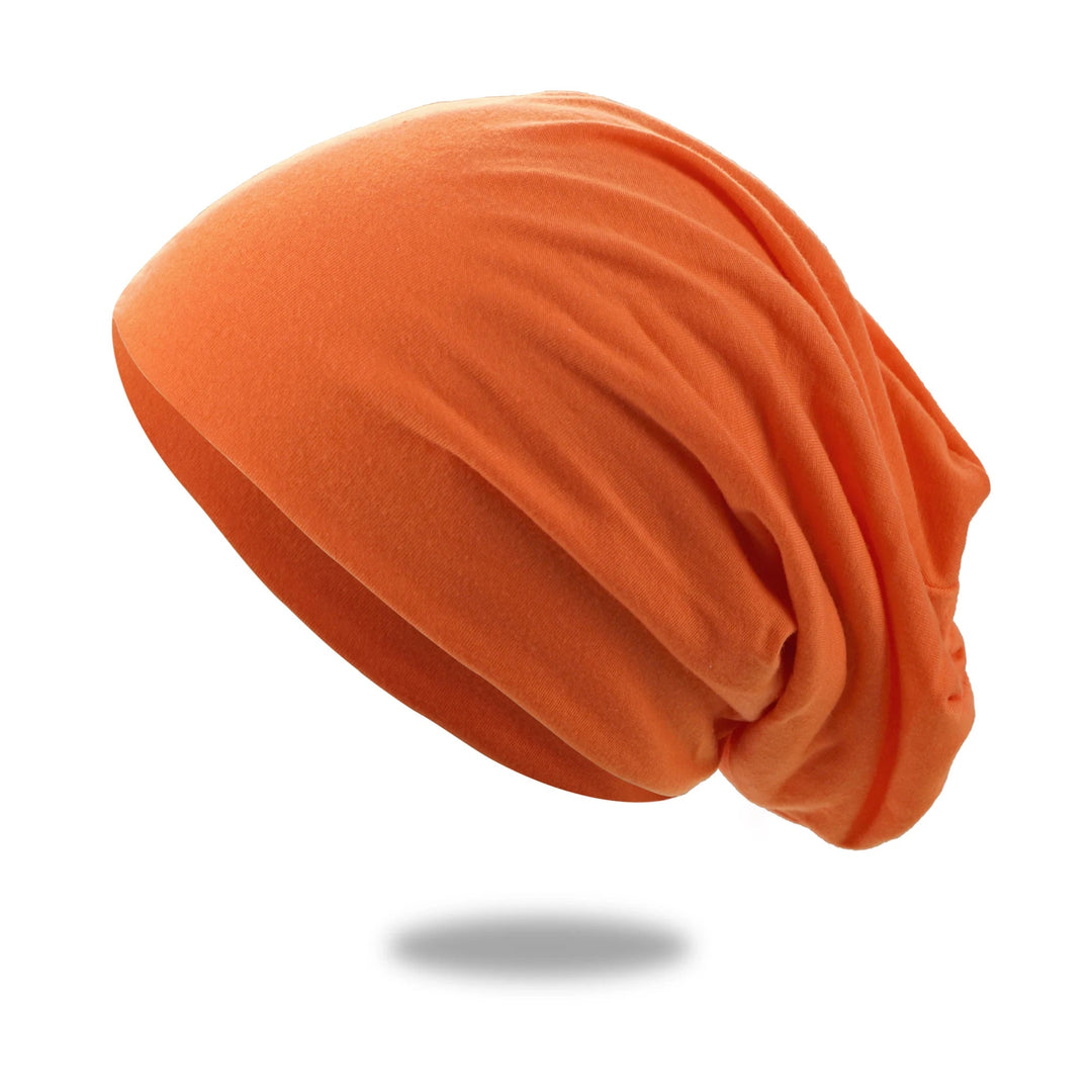 Slouchy Beanie Hat with Breathable Stretch Knit