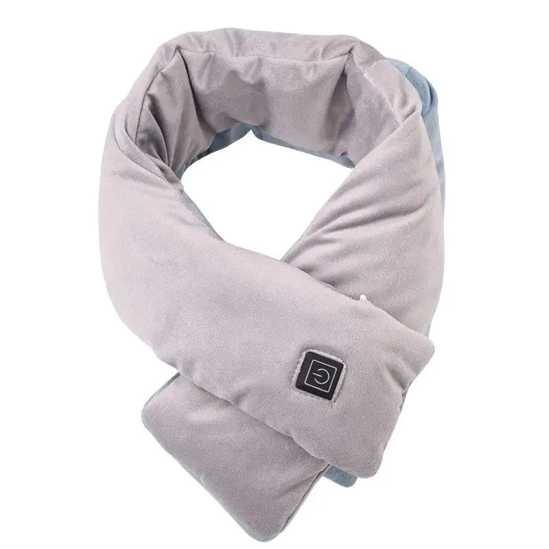 Plushley™ USB Heated Neck Wrap Scarf with Even, Soothing Warmth