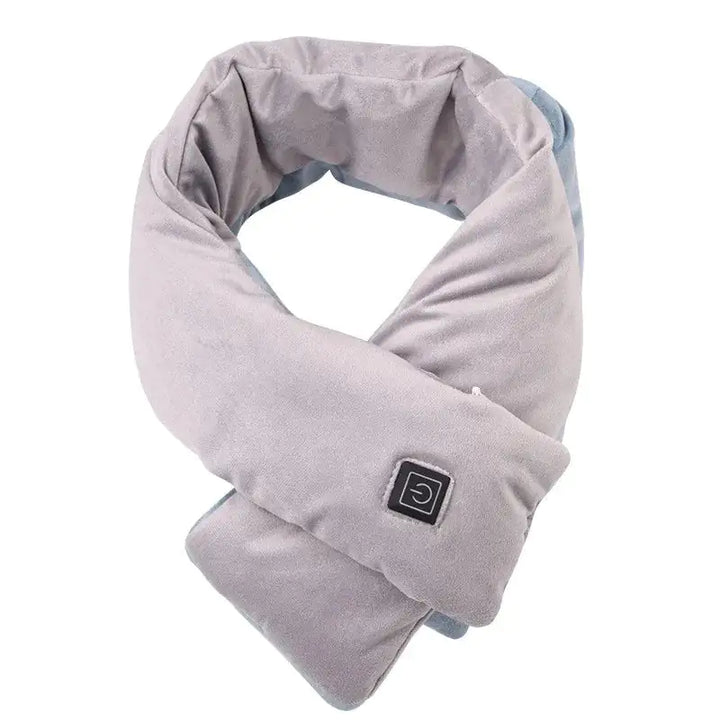 Plushley™ USB Heated Neck Wrap Scarf with Even, Soothing Warmth
