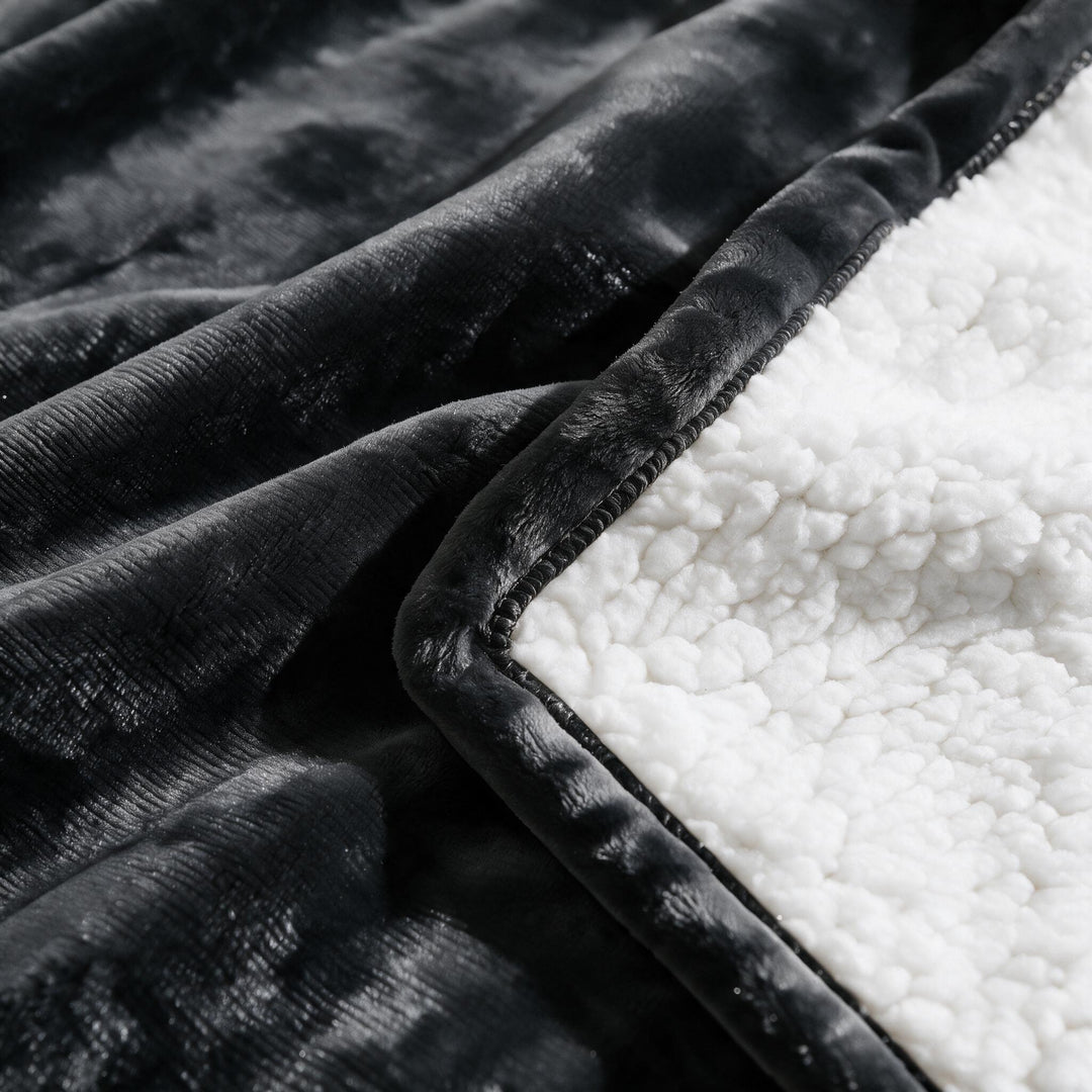 Plushley™ Sherpa Heated Throw with 6 Heat Settings &amp; Timer